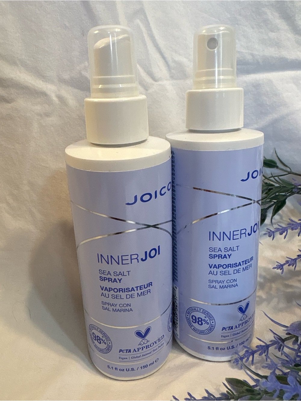 Joico InnerJoi Sea Salt Spray — Light Lavender Bottle (2). New